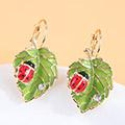 fine 1 fashion sweetOL color leaves temperament lady buckle/ earring