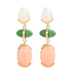 spring occidental style earrings lady Bohemian style multilayer geometry color..