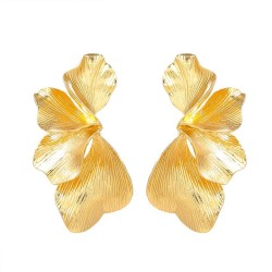 spring Alloy flowers earrings occidental style Earring woman trend Metal flowe..