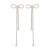 bow earrings woman super claw chain zircon Rhinestone tassel Earring occidental style brideearrings