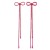 earrings occidental style exaggerating earrings super long style bow tassel Earring woman super banquet style b