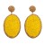Bohemian style geometry Round earrings woman handmade weave summer day wind Earring