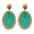 Bohemian style geometry Round earrings woman handmade weave summer day wind Earring