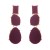 occidental style Alloy print embed resin earringss silver high multilayer long style Earring