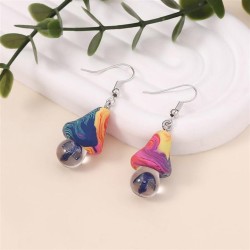  lovely personality earrings   transparent imitate color