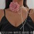 retro peony big flowers chain woman Cloth necklace chain clavicle chain Collar be