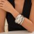 occidental style fashion exaggerating Metal circle banglebracelet width surface multilayer brief