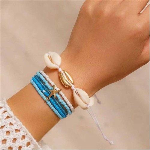 occidental style Bohemia wind Shells beads braceletbracelet starfish beads set woman