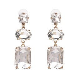  occidental style glass mosaic earrings personality Earring color