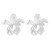 occidental style retro textured Alloy flowers earrings samll temperament personality Earring