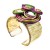 handmade flower mosaic exaggerating bangle retro palace aluminumbracelet