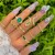 occidental style retro personality fashion Metal imitate diamond love ring more woman