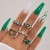 occidental style retro personality fashion Metal imitate diamond love ring more woman