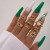 occidental style retro personality fashion Metal imitate diamond love ring more woman