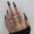 occidental style retro personality fashion Metal imitate diamond love ring more woman