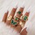occidental style retro personality fashion Metal imitate diamond love ring more woman