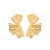 occidental style exaggerating Metal wind silver leaf ear stud wind Shells patternearrings retro earrings