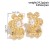occidental style exaggerating Metal wind silver leaf ear stud wind Shells patternearrings retro earrings