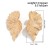 occidental style exaggerating Metal wind silver leaf ear stud wind Shells patternearrings retro earrings