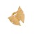 R occidental style retro Metal butterfly  exaggerating medium windvintage opening ring