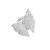 R occidental style retro Metal butterfly  exaggerating medium windvintage opening ring