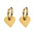 E retro wind butterfly love buckle lady stainless steel trend samll earrings