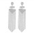  earrings super claw chain occidental style exaggerating tassel Earring woman trend banquet style super bride