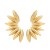 summer brief Alloy flowers earrings exaggerating occidental style ear stud lady trend Metal flowers