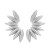 summer brief Alloy flowers earrings exaggerating occidental style ear stud lady trend Metal flowers