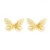 summer Alloy butterfly earrings occidental style Earring lady Metal hollow pattern elegant Korean style ear stud