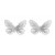 summer Alloy butterfly earrings occidental style Earring lady Metal hollow pattern elegant Korean style ear stud