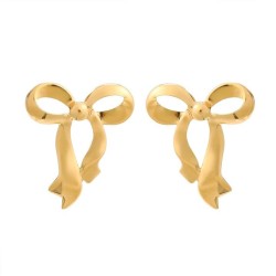 summer Alloy bow earrings occidental style Earring woman elegant Korean stylee..
