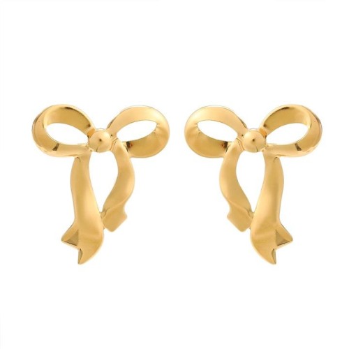 summer Alloy bow earrings occidental style Earring woman elegant Korean styleearrings