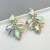 new fashion color Rhinestone retro big ear stud woman high Alloy earrings Earring