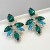 new fashion color Rhinestone retro big ear stud woman high Alloy earrings Earring