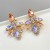 new fashion color Rhinestone retro big ear stud woman high Alloy earrings Earring