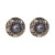  retro atmospheric high earrings enamel pattern Alloy diamonds silver palace wind ear stud Earring
