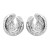occidental style wind pattern Alloy earrings brief high all-Purpose silver high Earring