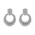 occidental style Round Alloy diamond earring samll exaggerating geometry highs silver banquet earrings