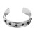 occidental style retro samll width surface pattern mosaic gem opening bangle fashion trend personality