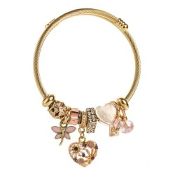 occidental styleDIY more stainless steel beads  fashion love diamond pendant o..
