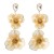  fashion hollow Alloy flowers earrings woman brief high exaggerating long style temperament Earring