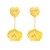 occidental style personality brief wind Earring retro Alloy petal pendant earrings flowers leaves earring