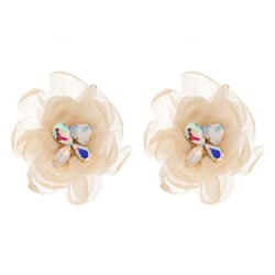 Korean style wind flowers diamond earrings sweet woman ear stud samll sweet wo..