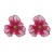 occidental style summer flowers earrings woman Alloy diamond multilayer ear stud temperament sweet high Earring