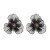 occidental style summer flowers earrings woman Alloy diamond multilayer ear stud temperament sweet high Earring