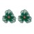 occidental style summer flowers earrings woman Alloy diamond multilayer ear stud temperament sweet high Earring