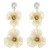 occidental style sweet multilayer flowers earrings woman diamond high earrings temperament long style banquet Ea
