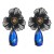 occidental style trend summer diamond flowers earrings personality exaggerating creative Colorful drop earring 