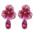 occidental style trend summer diamond flowers earrings personality exaggerating creative Colorful drop earring 